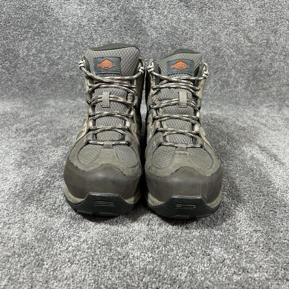 Merrell Siren Womens Sz 7 Brown Waterproof Hiking Mid Safety Toe Work Boots Used - Picture 4 of 14